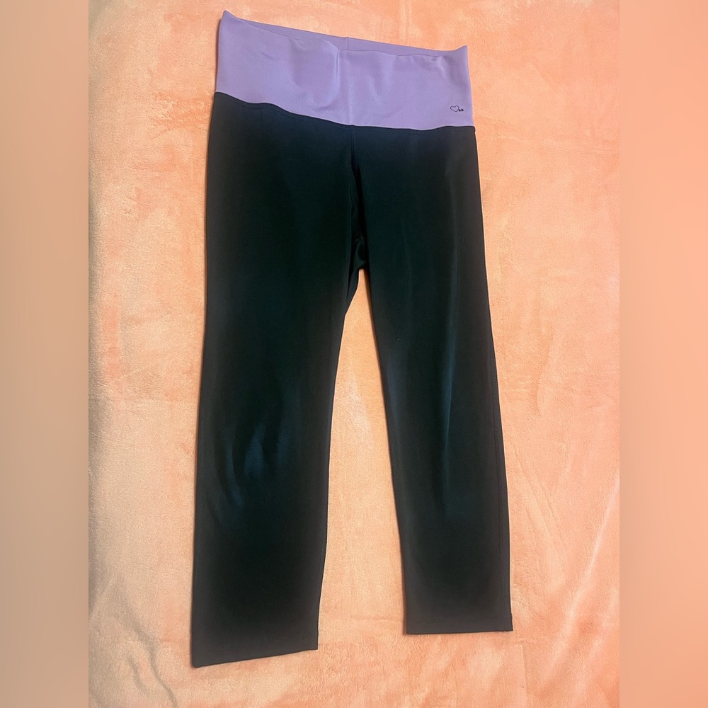 Toned by Ashy Bines Black and Purple Leggings